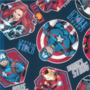 Polar Flannel Disney CAPITÁN AMERICA Azul Marino.