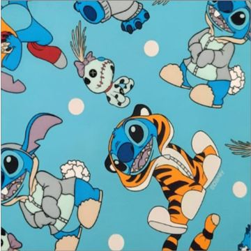 Polar Flannel Disney STITCH Azul Cielo