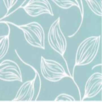 Polar Sabanero Estampado Hoja Verde Agua