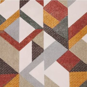 Polar Sabanero Estampado Rombos Rojo Vino