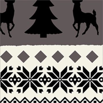 Polar Flannel Borrego Estampado Bosque Gris Oxford