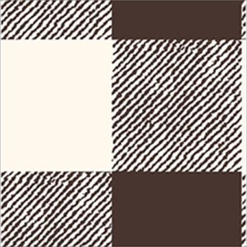 Polar Flannel Borrego Estampado Escoces Café Chocolate