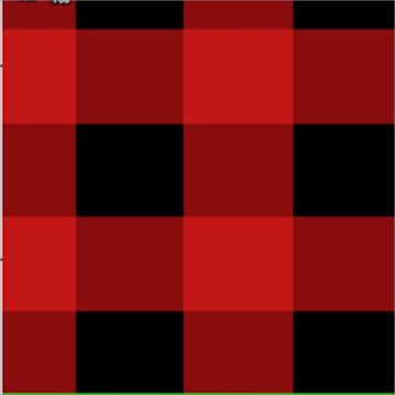 Polar Flannel Borrego Estampado Escoces Rojo