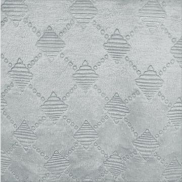 Polar Flannel Borrego Embozado Geo Gris Perla