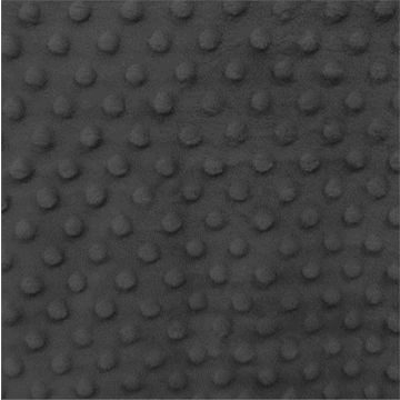 Polar Flannel Borrego Embozado Puntos Gris Oxford