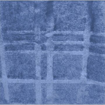 Polar Flannel Borrego Embozado Cuadro Grande Azul Náutico