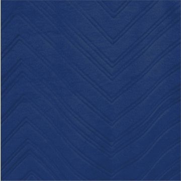 Polar Flannel Borrego Embozado Zigzag Azul Marino
