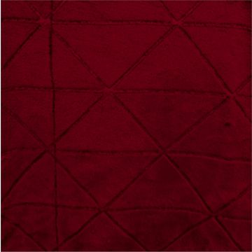 Polar Flannel Borrego Embozado Triangulo Rojo Vino