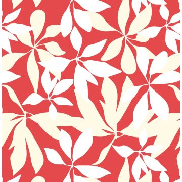 Rayón Chalis Hojas Naranja