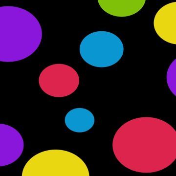 Razo Satin Carnaval Circulo Negro