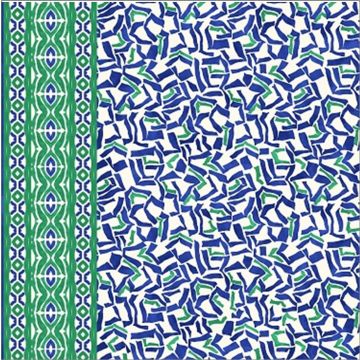 Royal Estampada 1.40 Minigeo Azul Rey