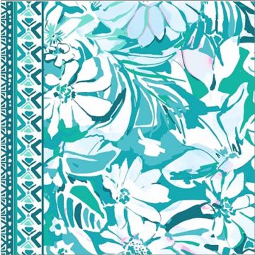Royal Estampada 1.40 Flor Batik Verde Menta