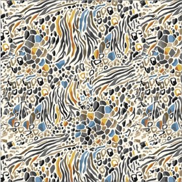 Royal Estampada 1.40 Retro Piel Negro