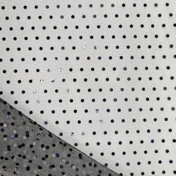 Tul con Lentejuela Liso Negro