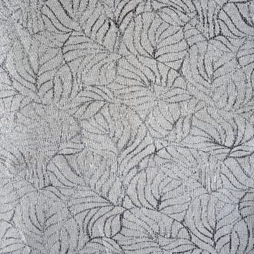 Decoración Napoli Hoja Gris Perla