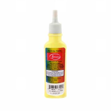 Pintura Textil Parisina Amarillo Limon de 30 ml