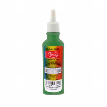Pintura Textil Parisina Verde Brillante de 30 ml