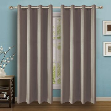 Cortina Jaquard Marbella Café Zigzag