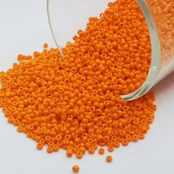 Chaquira mate Naranja