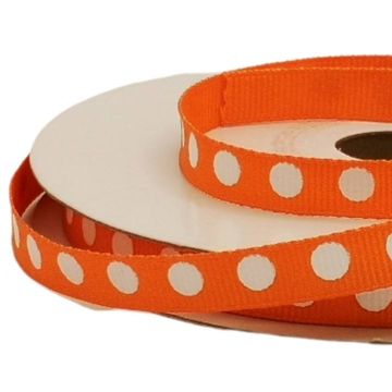 Listón Popotillo Lunares Naranja