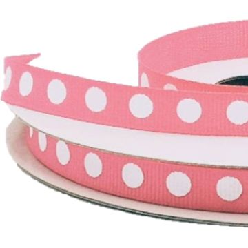Listón Popotillo Lunares Rosa