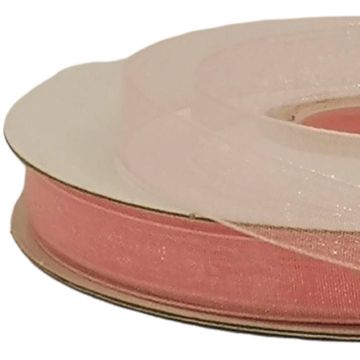 Listón De Organza Liso Rosa #1.5