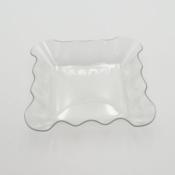 Recipiente de Plástico Transparente 13.7 x 13.7 x 3 cm