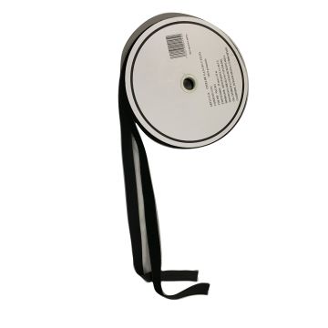 Cinta de Gancho y Felpa Negro 25 mm