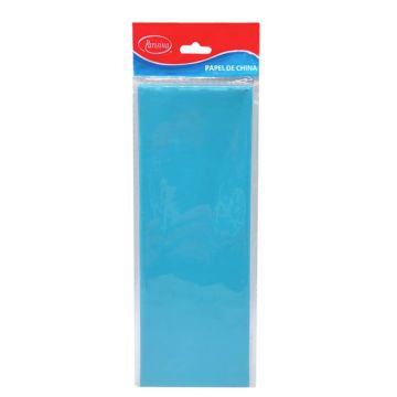 Papel de China Liso Parisina Turquesa