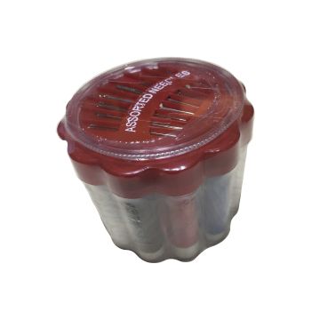 Costurero en Caja de Plástico Parisina Rojo