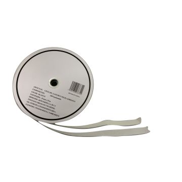 Cinta de Gancho y Felpa Blanco 25 mm Con adhesivo