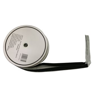 Cinta de Gancho y Felpa Negro 25 mm Con adhesivo