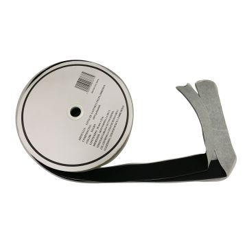 Cinta de Gancho y Felpa Negro 50 mm Con adhesivo