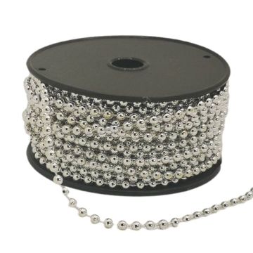 Perla En Rollo Plata Metálica #4