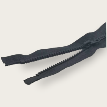 Cierre Separable Parisina Gris Oxford 35 cm Diente Ancho