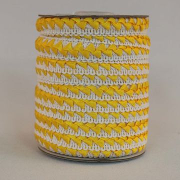 Pasamaneria con listón Blanco/Mango