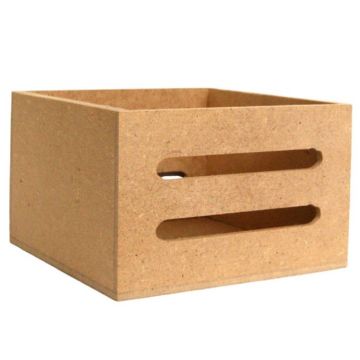 Huacal MDF Natural 10 x 10 cm