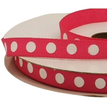 Listón Popotillo Lunares Bugambilia