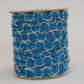 Galones Parisina Turquesa/Plata 8779