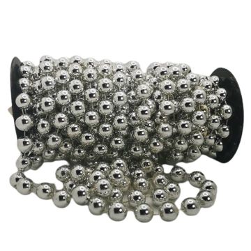 Perla En Rollo Plata Metálica #16