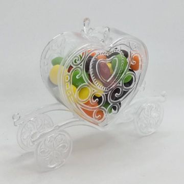 Recipiente De Plástico Forma De Carroza Transparente 02