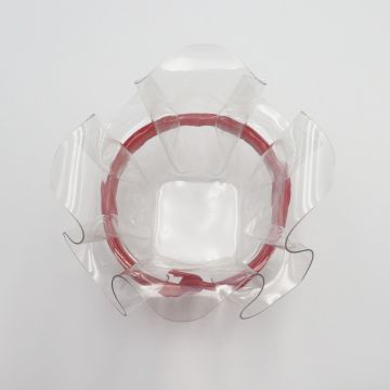 Recipiente de Plástico Transparente 19.5 x 19.5 x 14 cm