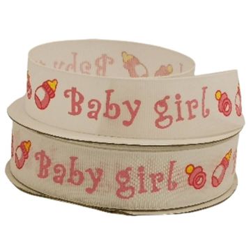 Listón Popotillo Baby Girl Rosa