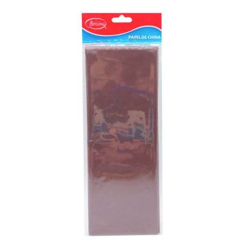 Papel de China Liso Parisina Café Obscuro