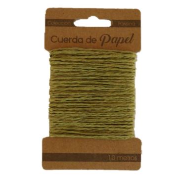 Cuerda de Papel Verde Olivo 2 mm
