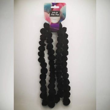 Guía de Pom Poms Negro