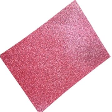 Foami Auto Adherible Con Diamantina Rosa