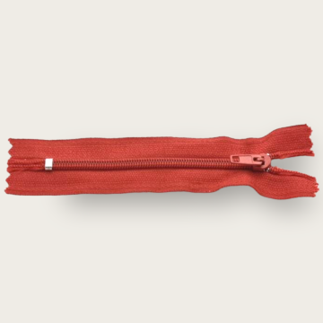 Cierre Sencillo Rojo 10 cm