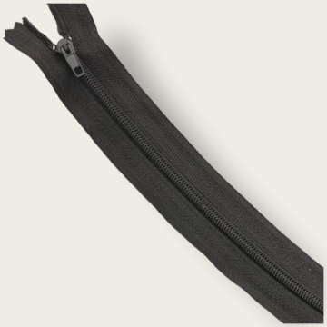 Cierre Sencillo Negro 20 cm