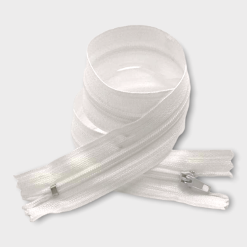 Cierre Sencillo Blanco. 45 cm